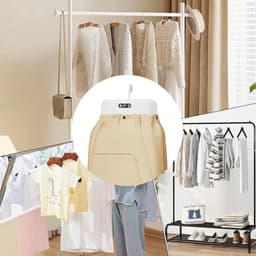 Draagbare Droger | Draagbare Elektrische Kledingdroger,Drogen Met Stofdichte Hoes Opvouwbare Machine Twee Temperatuurregelingen Timer Voor Terras Keuken Binnen Badkamer Wasruimte Buiten Balkon Kampere — thumbnail 5