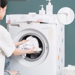 1 wasmachinehoes, waterdichte buitenhoes voor wasmachine en droger, anti-aging zonwerende hoes, geschikt voor trommelwasmachine en droger — thumbnail 3