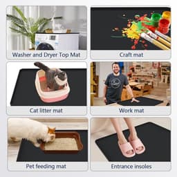 Antislip Siliconen Wasmachine Cover en Mat - 60x60 cm — thumbnail 2