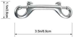 5 Pack 3.5 Inch Dubbele Bout Snaps Haak Metalen Clips Sleutelhouder voor Water Emmer Huisdier Feed Emmer Landbouw — thumbnail 4