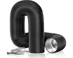 150mm Aluminium Luchtafvoerslang - 5 Meter - Flexibel Afzuigkap Wasdroger Lucht Afvoer Slang - Flexibele Ventilatieslang Buis