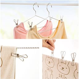 60 Stuks Roestvrij Stalen Wasknijpers voor Kleding en Decoratie — thumbnail 2