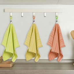 Pack of 15 Plastic and Chrome Metal Towel Racks - Bath Sponge - Kleurrijke Clips voor Kleding - Clips voor Pothouders en Keukenhanddoeken (5 Kleuren) — thumbnail 3