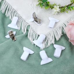 8 stuks Dekbedpinnen - Bed Sheet Holders - Quilt Clips - Dekbedovertrek Clips - Attachment Comforter - Quilt Fixing Clips - Om rommelige lakens te organiseren — thumbnail 3