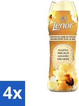 4 x Lenor - Geurbooster - Gouden Orchidee - 22 Wasbeurten - Lenor Geur - Wasgeur - Geurbooster - Wasverzachter - Gouden Orchidee — thumbnail 1
