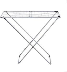 Dirt Devil Droogrek Inklapbaar – Wasrek Metaal met Anti-Slip Voeten – Wasrek met Vleugels tot 10KG – Drooglijn ca. 18 Meter – Opvouwbaar Wasrek voor Binnengebruik — thumbnail 2