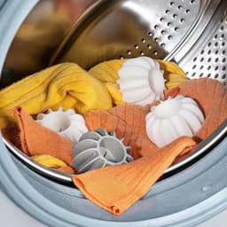 6-stuks wasballen -Wasballen voor wasmachine - Herbruikbare wasballen - Siliconen wasballen - Anti-klit wasballen - Huishoudelijke wasballen - Geschikt voor wasmachines, drogers en stoomdrogers - Wit — thumbnail 4