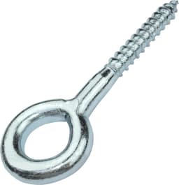 Allecto plus - Set van 2 schroefhaken oogring voor buissteigers, houten net, wandbevestiging - Staal - Zilverkleurig - Ø12x90mm. — thumbnail 2