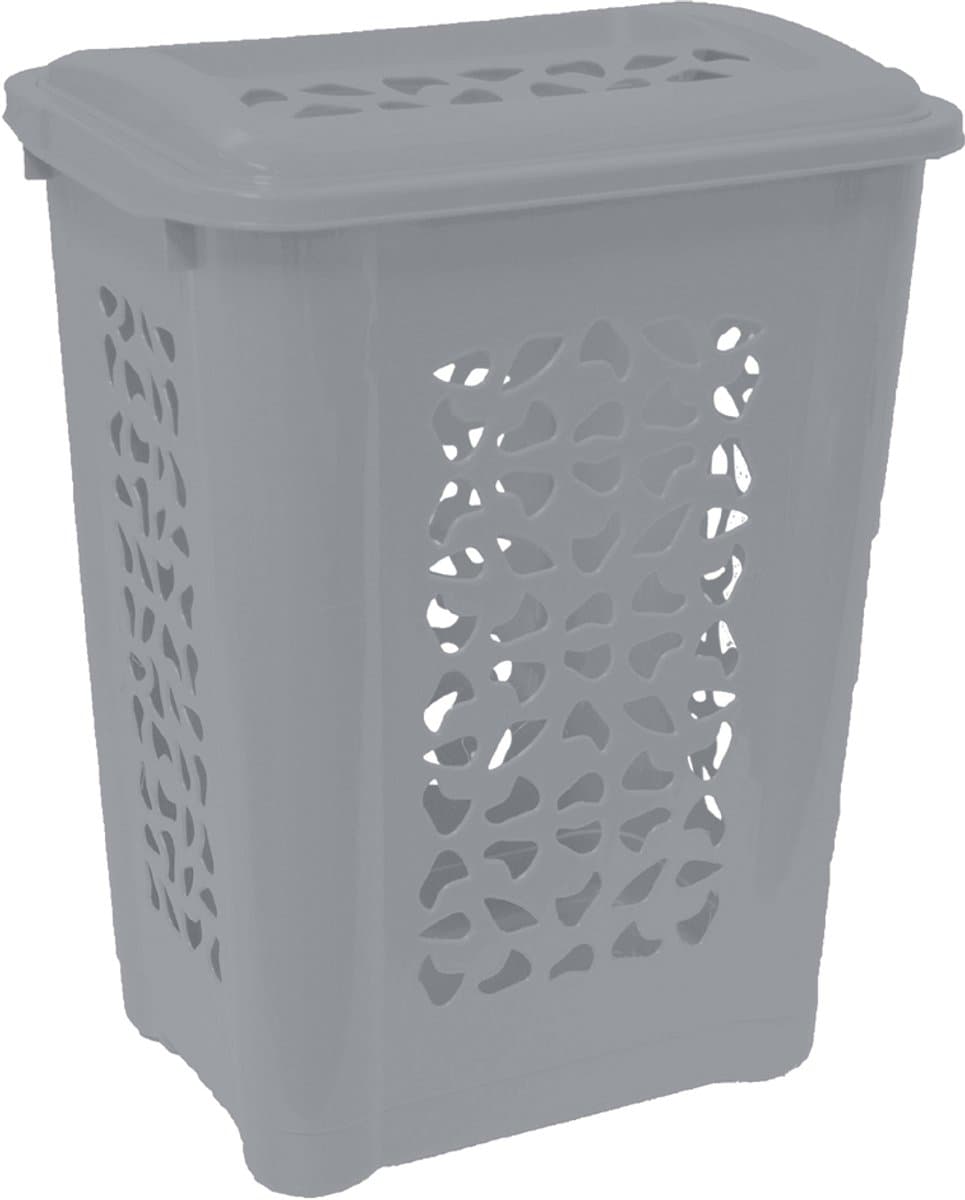 Wasmand met deksel, 60 liter, noordblauw — afbeelding 1