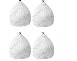 Allecto Plus - Set van 4 herbruikbare waszakken 40 x 30 cm - Voor kleding, wasgoed, beha, sokken en ondergoed — afbeelding 1