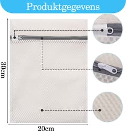 Ynkkvre - Set van 3 Waszakken - Mesh / Honingraat - Lingerie Waszakken met Ophanglus - Fijn Waszakje voor Ondergoed, Beha’s, Sokken, Babykleding en Maskers — thumbnail 5