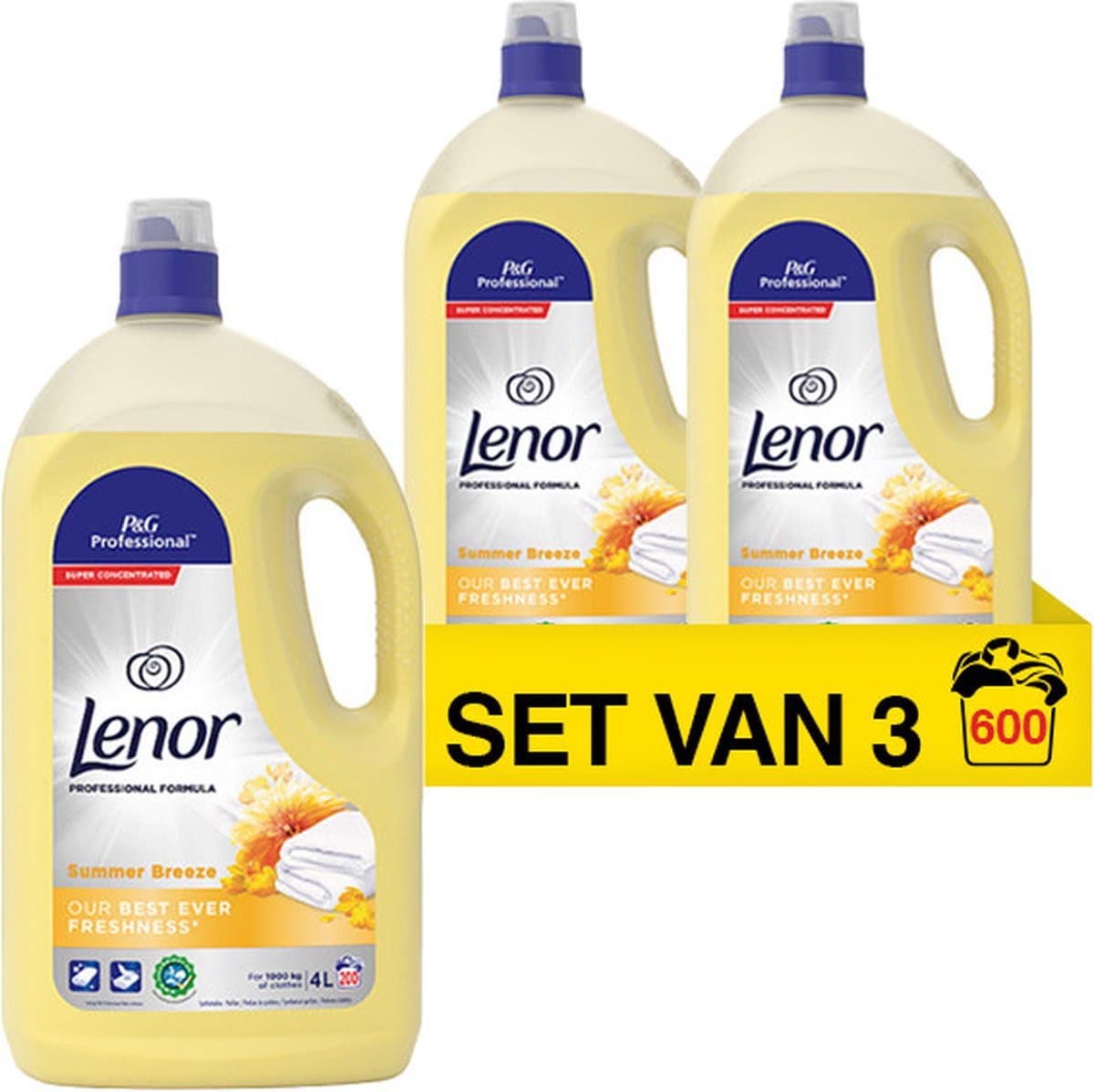 Lenor wasverzachter - Zomerse Bries - 3 x 4 Liter — afbeelding 1
