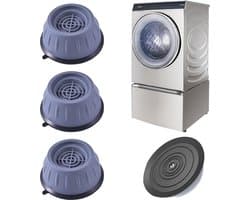 Trillingsdempers Wasmachine - Wasmachine Verhoger - Extra Dik - Wasmachine Dempers - Droger - Vaatwasser- Trillingsdemper - Anti Slip Trilmats - Schokdemper -Anti Tril Poten-Wasmachine Trillingsdempers -4-delige wasmachinevoet met rubberen pad — afbeelding 1