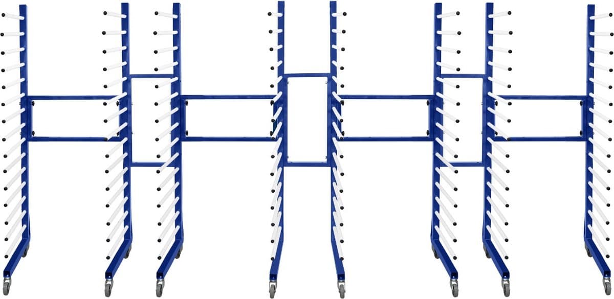 Combi Spuitdroogrek Trolley x 4 & 3 Connectors — afbeelding 1
