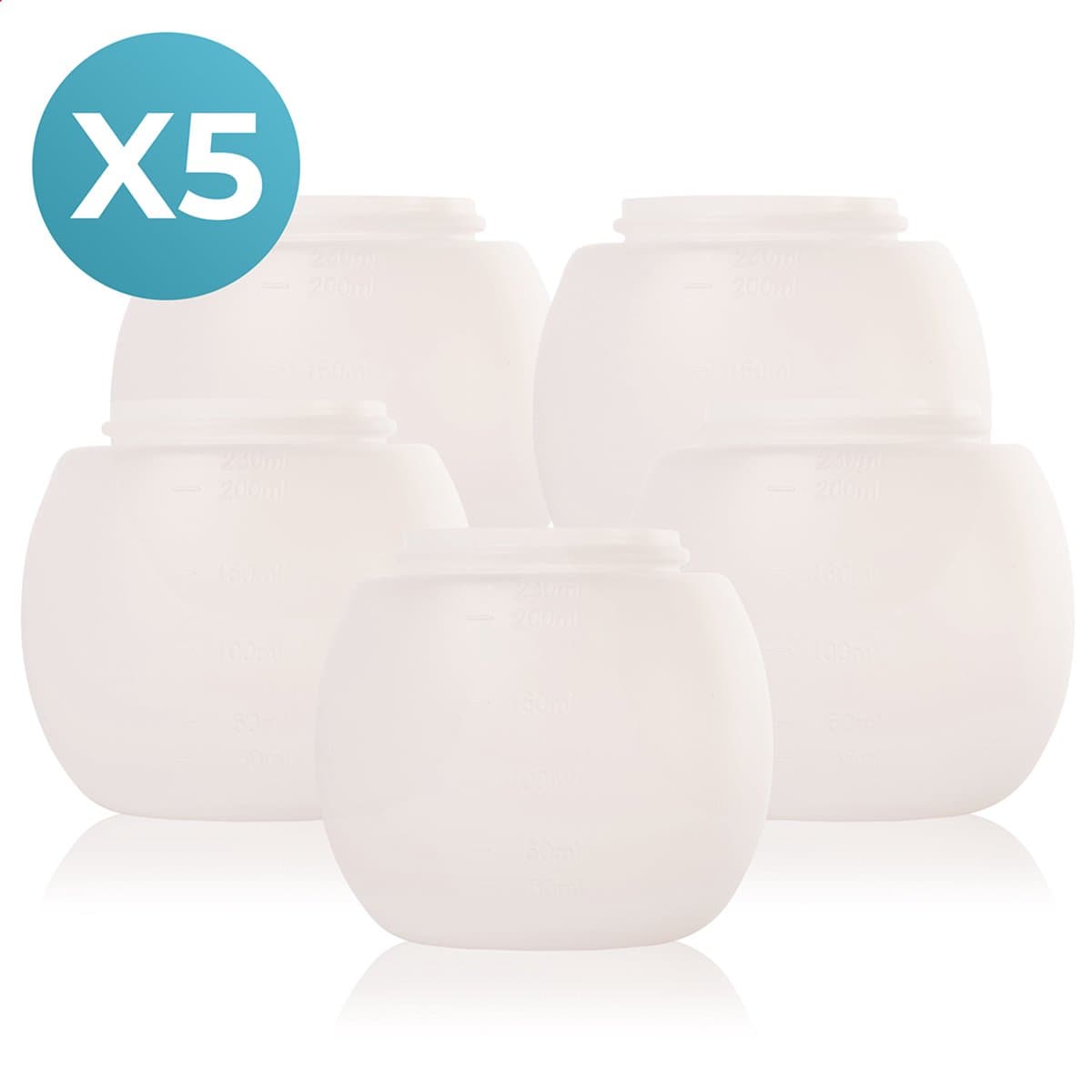 FAVE® Doseerbol - 5 Stuks - 230 ML - Wasbollen Wasmachine - Duurzame Wasballen - Wasbolletje Wasmiddel Vloeibaar — afbeelding 1