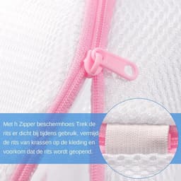 4 Stuks Bh Waszakken - Waszakken - Waszak - Wasgoed - Met Rits - Laundry Bag - Waszakje - Wasnet - Wasnetten - Wasnetje - Wassorteerder - Waszakjes - Wasmachine Zakjes - Bescherm Je Wasgoed En Wasmachine - Packing Cubes - Travel Organizer - 16*16cm — thumbnail 3