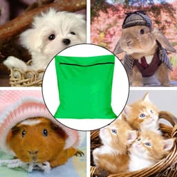 Waszakken voor huisdieren - Waszakken van twill polyester - Grote waszakken met rits - Voorkomt dat waszakken verstopt raken door dierenhaar - wasmachine, 70 x 80 cm，waszak voor huisdieren voor honden, katten en konijnen (groente)- L — thumbnail 3