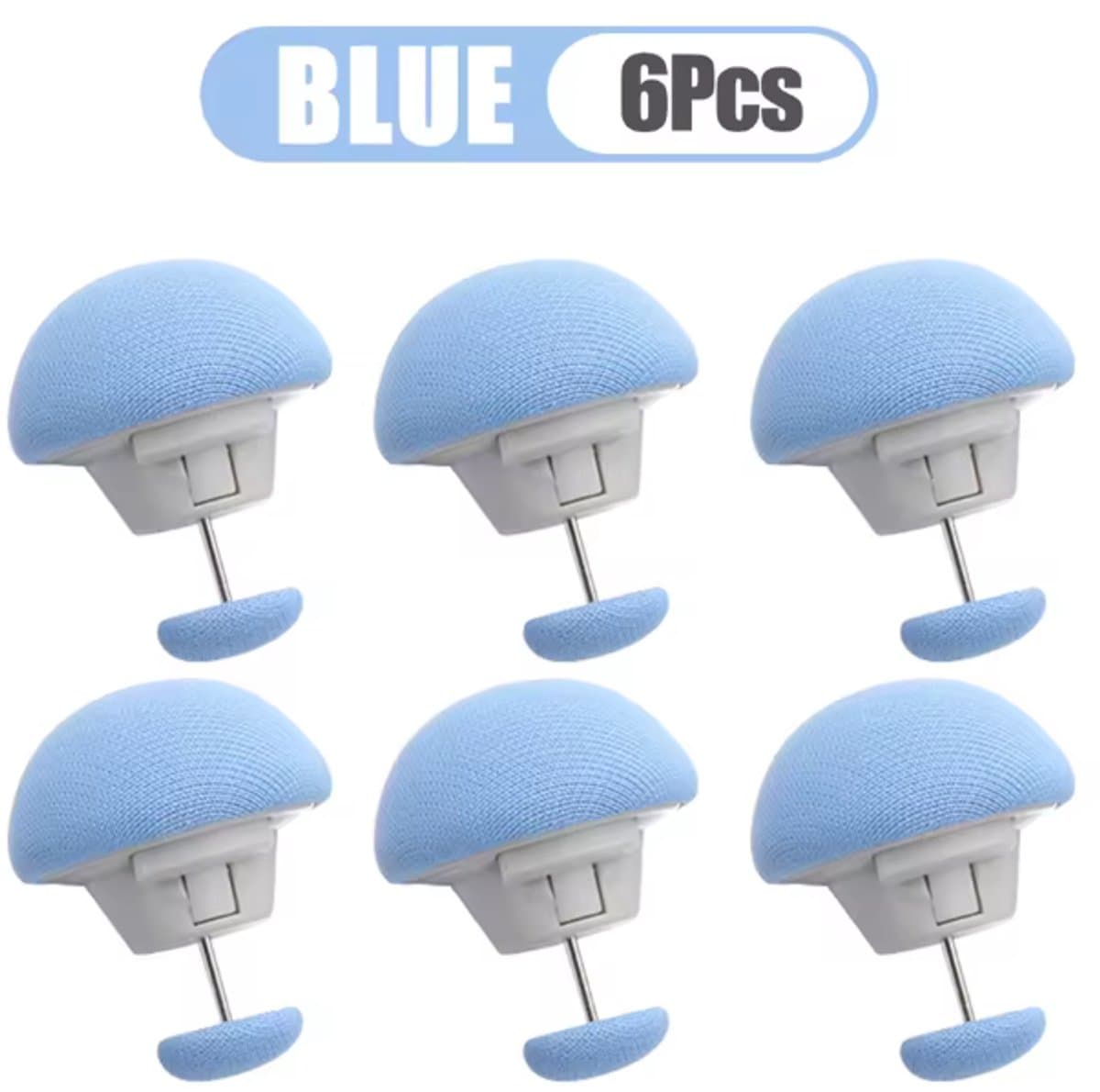 Dekbedclips - 6 STUKS - Stevige Dekbed Klemmen - Knijpers - dekbedovertrek clips - dekbed klemmen - dekbed knijpers - Clips voor Dekbedden en Lakens - Blauw — afbeelding 1