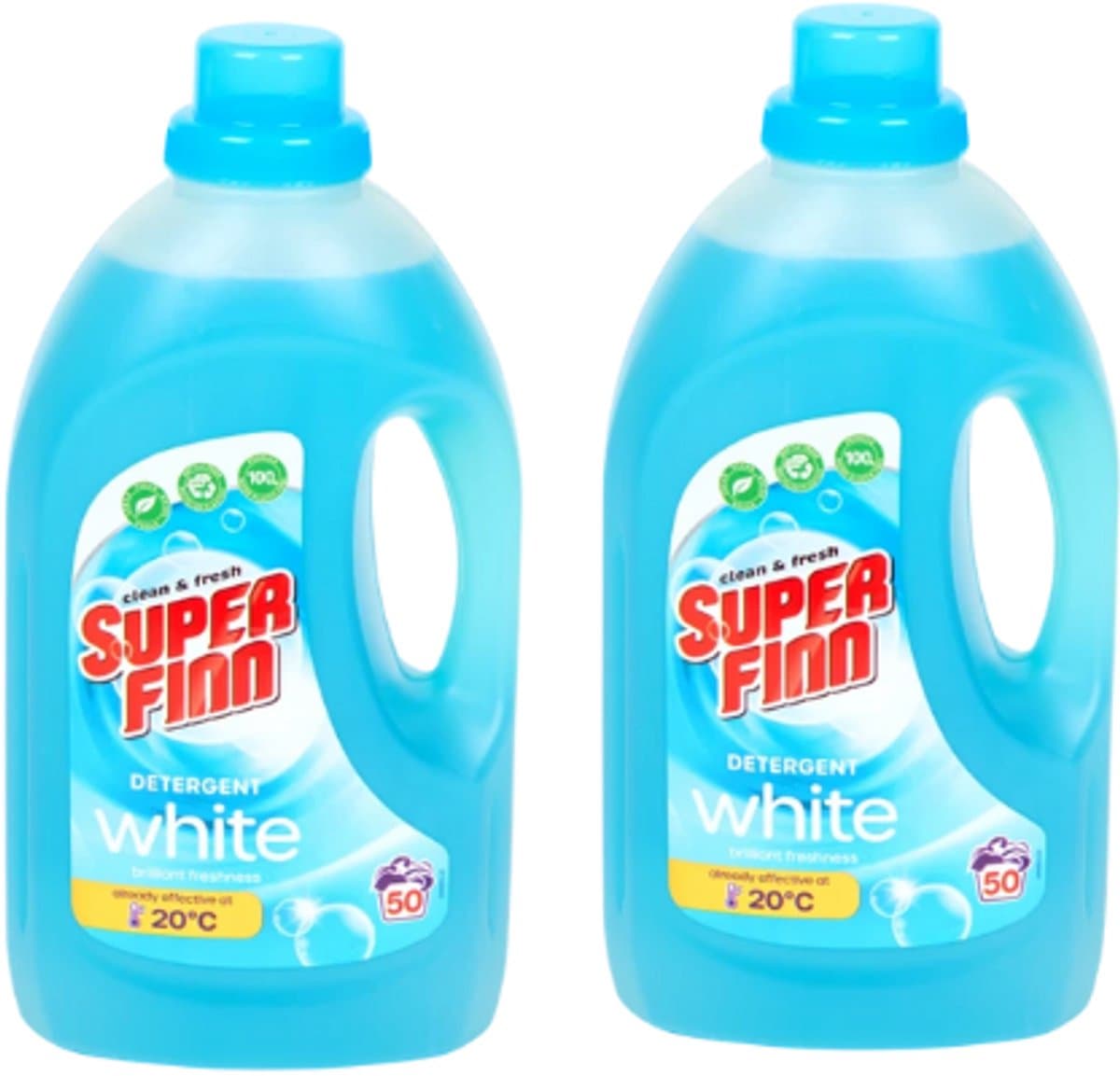 Superfinn wasmiddel Wit 50 wasbeurten X2 — afbeelding 1