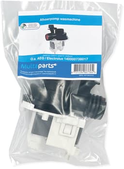 Afvoerpomp wasmachine met pomphuis | Vervanger voor AEG / Electrolux 140000738017 | Past op veel andere merken: Atag, Etna, Nordland, Pelgrim, Vestel, Zanker, Zanussi e.a. | Multaparts® huismerk — thumbnail 4