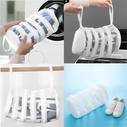 Allecto Plus - Schoenenwaszak voor wasmachine, herbruikbare schoenenwaszak met rits, beschermt schoenen, wasnet voor wasmachine. — thumbnail 3