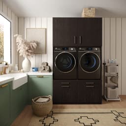 Wasophoogte® Wasmachine Kast Venice - Wasmachine verhoger - Wasmachine ombouw - 700(D)*1330(B)*2350(H) mm - Zwart — thumbnail 3