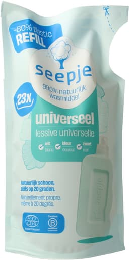 Seepje Wasmiddel Navulling - Universeel - Sprankelende Jasmijn - 1L - 23 Wasbeurten — thumbnail 3