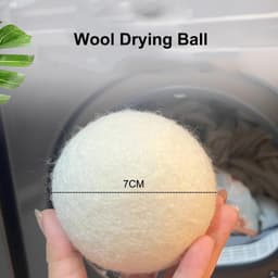 Allecto Plus - Wollen ballen voor wasdroger 7 cm - luchtverfrissers - droger ballen - wasverzachter - herbruikbaar - 6 stuks — thumbnail 3