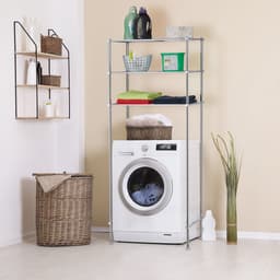 wasmachine rek - ombouw - 3 etages - 162,5 x 67 x 30 cm - toiletrek - metaal — thumbnail 2
