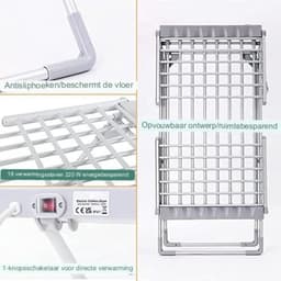 Elektrisch Droogrek - Verwarmd Droogrek - Verwarmd Droogrek - 20 Kledingrails — thumbnail 2
