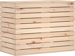 vidaXL - Wasmand - 88,5x44x66 - cm - massief - grenenhout — thumbnail 5