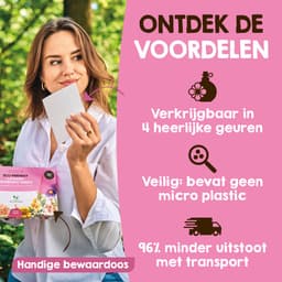 Mr. Green Mind Wasstrips ECO 240 Wasbeurten bloemig Flower Forest Milieuvriendelijke Wasmiddeldoekjes Wasvellen Wasmiddel Voordeelverpakking incl. wasverzachter — thumbnail 5