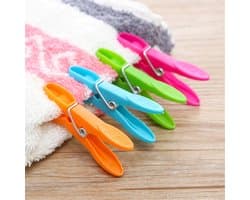 Gadgetpoint - Plastic Knijpers - Wasknijpers - Kunststof Clothes Pins - Wassen - Ophangen - Set van 24 stuks Multicolor