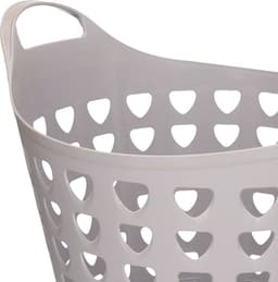 Flexibele wasmand - 26 liter - kunststof - grijs - D45 x H40 cm — thumbnail 5