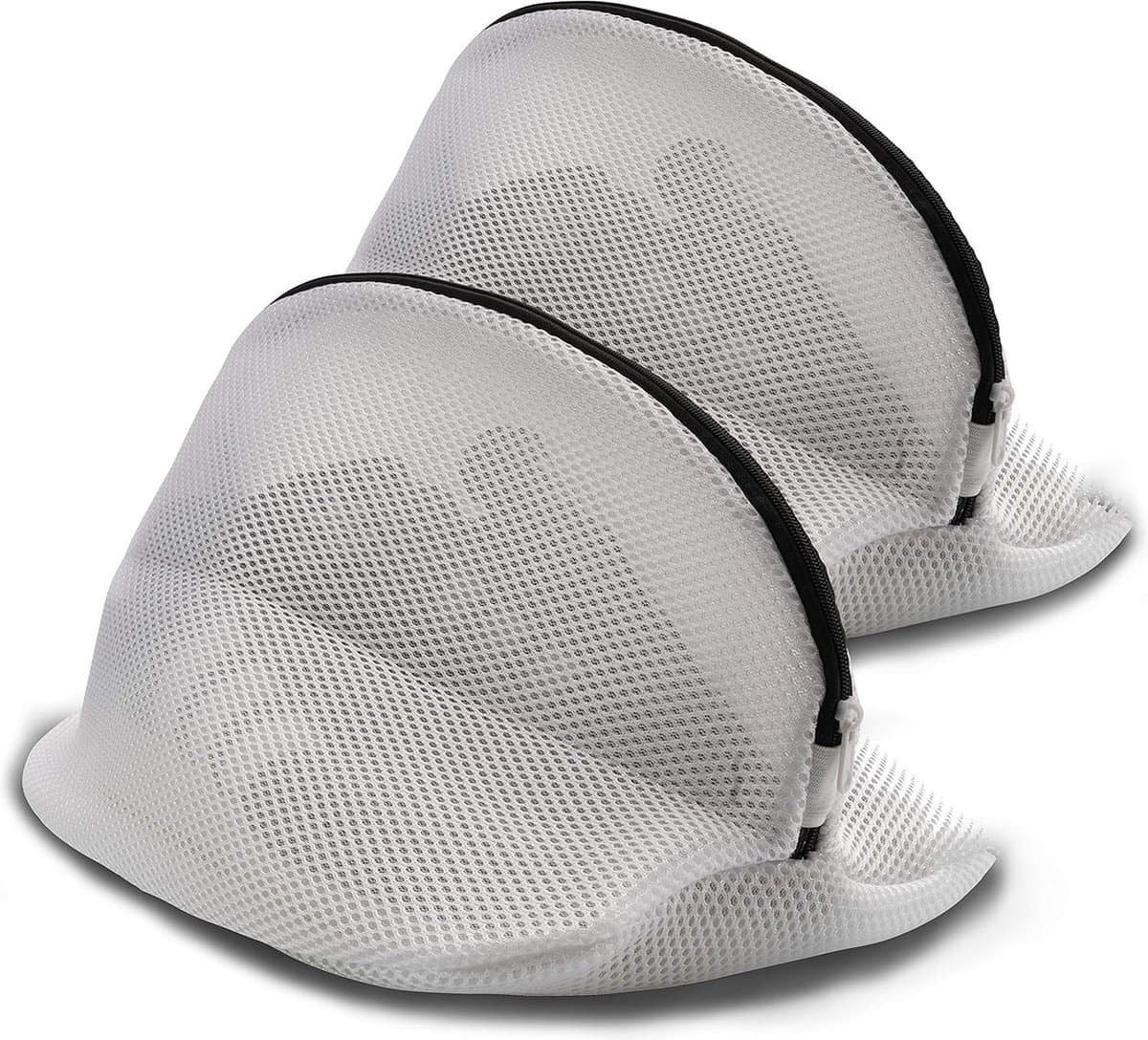 Wasnetten voor de wasmachine, het origineel, 2 stuks, voor schoenen, beha en nog veel meer, verbeterde ritssluiting, wassen, reizen, bewaren, set van 2 — afbeelding 1