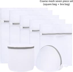 TDR - Waszak 7 Delig - 5x mesh waszak (1x 50x60 cm - 1x 60x60 - 1x 40x50 cm - 1x 30x40 cm - 1x 23x30 cm) - 1x mesh cilinder 15x16 cm, 1x half cirkel 19x17 cm — thumbnail 5