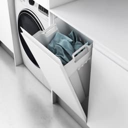 Eleganca uitneembare wasmand - 50L - wit - hoge kwaliteit kunststof - eenvoudig te monteren - met bevestigingsmateriaal — thumbnail 1