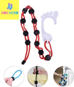 Sokhero - Sokken Waszak Cadeau - Organizer Kleding Cadeaugeschenk - Waslijn Huishouden Wasmand - Wasmachine Opbergsysteem - Sokken en Lingerie houder - Wasknijpers Knijper Wasnet (Voor 10 sokken) — thumbnail 1