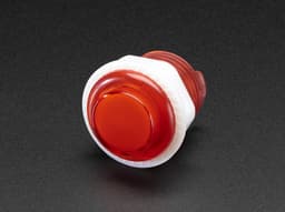 Mini LED Arcade Button - 24mm Translucent Red Adafruit 3430 — thumbnail 1