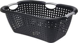 Storage Solutions Wasmand met handvatten - zwart - kunststof - 26 liter — thumbnail 1