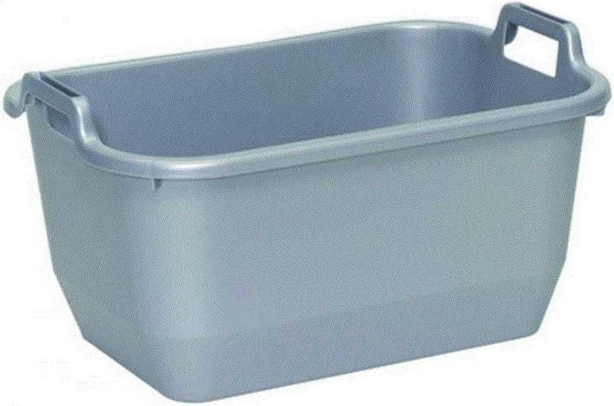 Wasmand Gesloten Rechthoekig 56x38x26cm - 35 L Grijs Keeeper 10009 (okt 1442) — afbeelding 1