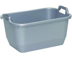 Wasmand Gesloten Rechthoekig 56x38x26cm - 35 L Grijs Keeeper — afbeelding 1