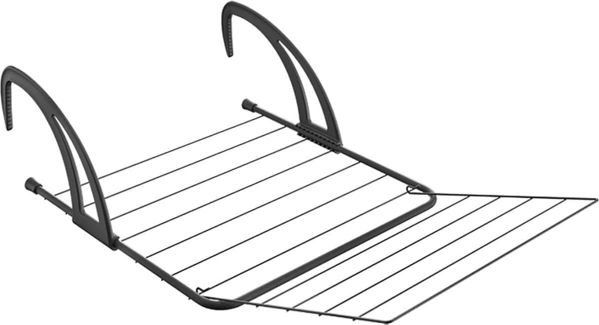 Tomado - Seram - Droogrek Hangend - 7 meter drooglengte - Hangdroogrek - Verstelbare Armen - Matzwart — afbeelding 1