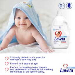Lovela Baby - Wasmiddel - 2,9L - Huidvriendelijk - Voor Gekleurd Wasgoed — thumbnail 4