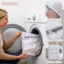 Waszakken Set van 6 - Herbruikbare Waspnetten met Ritssluiting voor Ondergoed, Beddengoed en Reisaccessoires in 4 Maten — thumbnail 4