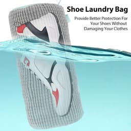 Set van 2 Waszakken voor Schoenen, Herbruikbare Waszakken met Rits voor de Wasmachine, Ideaal voor Sneakers en Leren Schoenen, 39 x 19 cm — thumbnail 3