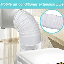 Afvoerslang Airco Klimaat - Koppelstuk Mobiele Airco Afvoerslang - Airconditioning afvoerslang - Verlengstuk van de uitlaatpijp van de airconditioning - Geschikt voor Ø13-15cm - Wit — thumbnail 5