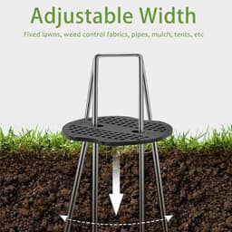 Dailygoods- Onkruiddoek Set - 100 Grondpennen 150x40x3mm - 100 Sluitringen - Anti-Roest - Compleet Accessoireset - Voor Tuinen - Grondankers — thumbnail 3