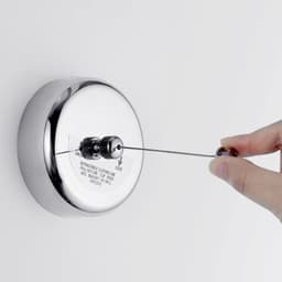 Dailygoods- Waslijn Intrekbaar 2,8 M - Roestvrij Stalen Wasdroger - Verstelbaar Touw - Corrosiebestendig - Geschikt voor Binnen/Buiten - Ruimtebesparend Ontwerp - Kledingdroger — thumbnail 4