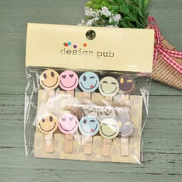 Houten Mini Clips - Fotohouders - Ambachten Maken - Vrolijk Ontwerp - 50 Stuks - Multicolor — thumbnail 2